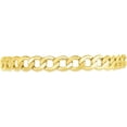 thumbnail image 3 of Floreo 10k Yellow Gold 8mm Hollow Cuban Curb Link Chain Necklace - 28 inch, 3 of 5