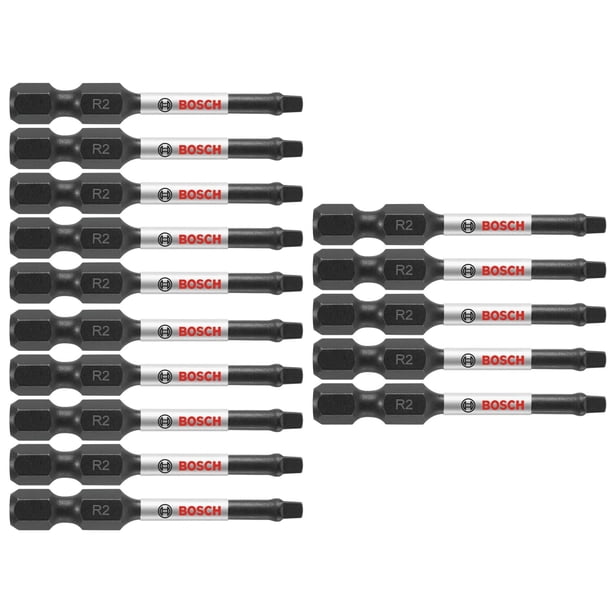 Puntas para atornillar Bosch ITSQ22B, paquete de 10, 2" cuadradas #2
