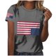 thumbnail image 1 of Tops de Cuello Redondo para las Mujeres de Manga Corta Impresa Casual, Camiseta de Moda para Uso Diario Y de Fiesta, 1 of 5