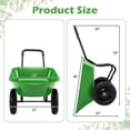 thumbnail image 3 of Costway 2 Tire Wheelbarrow Garden Cart Heavy-duty Dolly Utility Cart Light Green, 3 of 11