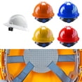 thumbnail image 4 of Abs Safety Helmet Construction Site Helmet Engineering Construction V-Type Yellow, 4 of 9