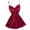 Red, variant on FAIWAD Women's Silk Nightgown Lace V Neck Satin Slit Sleep Dress Comfy Backless Home Dress Sleepwear