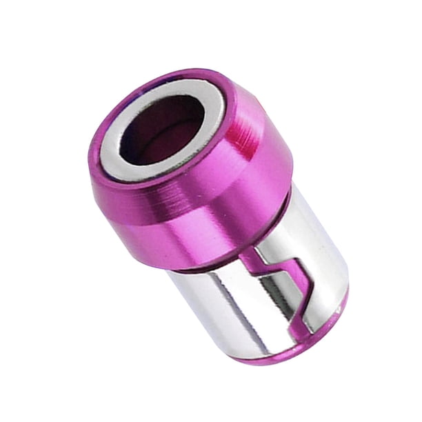 Anillo de tornillo magnético Aleación de aluminio Anillo magnetizador de metal extraíble universal Púrpura Zulema Anillo de tornillo