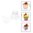 thumbnail image 5 of 25pcs Prácticos tazas de plástico Postre de postre Pastel de comida Postre de la copa, 5 of 5