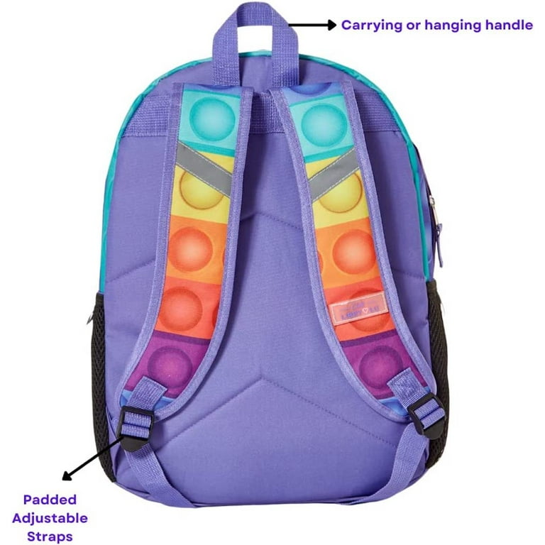 Kids Backpack Pop It School Bag Fidget Bookbag for Girls & Boys 6