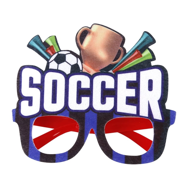 ¡Gran oferta! Accesorios de refuerzo, gafas con temática de fútbol, suministros para fanáticos, marcos de gafas de fotografía