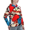 thumbnail image 3 of Saiise Mario Cg Women's Hoodies Long Sleeve Sweatshirts Drawstring Pullover Tops with Pocket Casual Loose-, 3 of 6