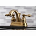 thumbnail image 3 of Kingston Brass KB5617AL Restoration 4 in. Centerset Bathroom Faucet, Brushed Brass, 3 of 5