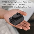thumbnail image 2 of For Dewalt 18v 20v Battery Replacement Plastic Case 3.0ah 4.0ah Dcb201,dcb203,dcb204,dcb200 Li-ion, 2 of 4