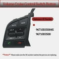 thumbnail image 4 of Left Steering Wheel Control Switch Button Fit For Hyundai Tucson TL 2015-2018 ABS Multifunction Cruise Control Switch Replace 96710D35004X 96710D3500-black, 4 of 6