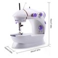 thumbnail image 1 of Er na Household Sewing Machine Portable Electric Sewing Machines with Light and Speed Control for Beginner DIY  For Girls Ages 7-12, 1 of 13