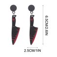 thumbnail image 3 of RKSTN halloween decroations Halloween Earrings Acrylic Punk Earrings Cutting Vegetable Tool, 3 of 4