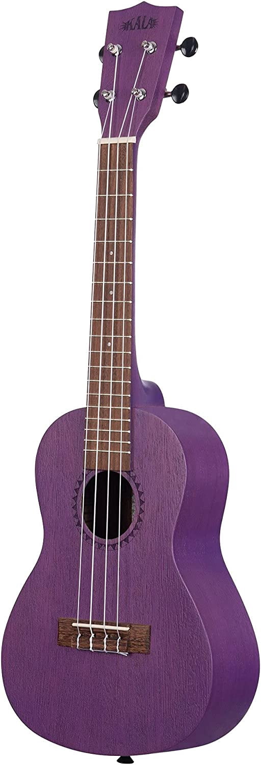 Kala Brand Music Co. Watercolor Meranti Collection, 4-String Ukulele, Right, Purple, Concert (KA-MRT-PUR-C)