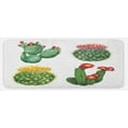 thumbnail image 1 of Cactus Kitchen Mat, Watercolor Art Inspired by Tropical Nature Mexican Desert Flowers Composition, Plush Decorative Kitchen Mat with Non Slip Backing, 47" X 19", Multicolor, by Ambesonne, 1 of 1