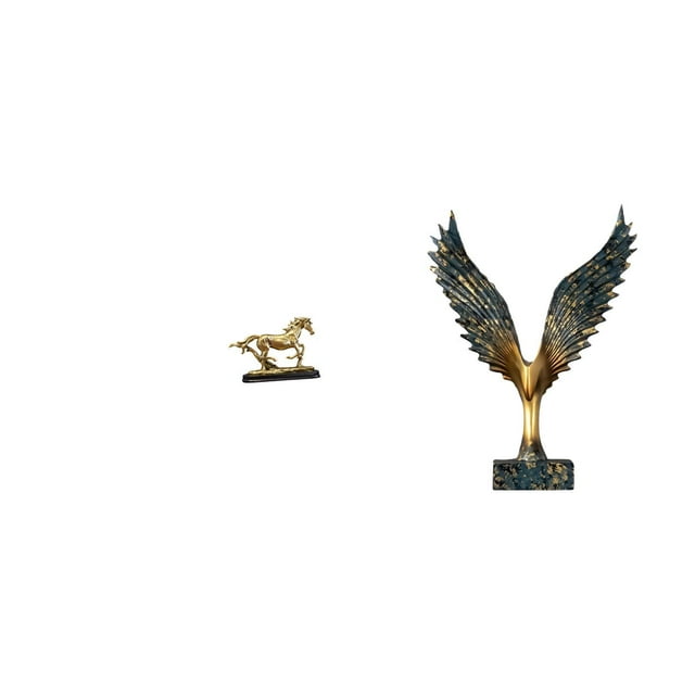 Figura de caballo en miniatura, escultura coleccionable de resina, estatua de animal con , hecha a mano para decoración del hogar, ideal para