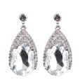 thumbnail image 1 of Pendientes de de dama de piedras en apariencia de triángulo Pendientes colgantes de gota de lágrima de de Blanco jinwen Pendientes vintage, 1 of 5