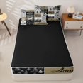 thumbnail image 4 of Manfei Jungle Deer Bear Zipper Full Size Comforter Sets with Fitted Sheet and 2 Pillowcases,Adventure Patchwork Zipper Bedding Set,Olive Beige,Reversible, 4 of 7