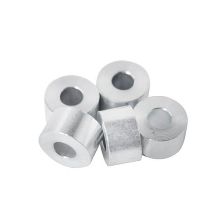 

Aluminum Spacer 3/4 OD x 5/16 ID x Choose Your Length Round Spacer Unthreaded Standoff Bushing Plain Finish Fits screws bolts 5/16 or M8 by (7/16 Length 100 Pack)