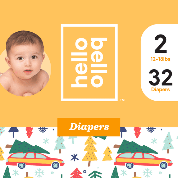 Hello Bello Diapers - Evergreen Dreams - Size 2 (32ct)