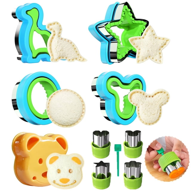 Set de cortador y sellador de sándwiches Adocfan LARGE, 10 unidades