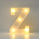 thumbnail image 4 of Luces LED con letras del alfabeto, letras de plástico blancas iluminadas, para colgar de pie, para dormitorio, decoración de fiesta de Navidad, regalo de aniversario de boda, diseño plegable, 4 of 6