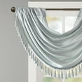 thumbnail image 4 of Elena Faux Silk Waterfall Embellished Valance Dusty Aqua 38x46", 4 of 4