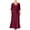 Purple, variant on Love Squared Womens Plus Surplice V-Neck Maxi Dress
