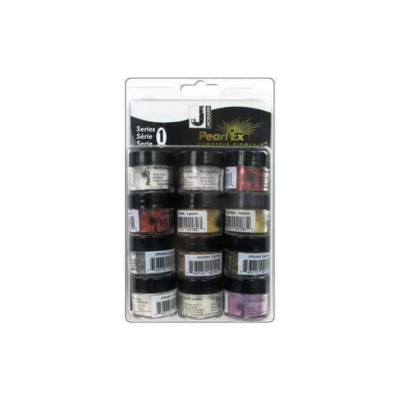 Jacquard Pearl Ex Mica Pigment Set, 12-Colors, Series 1