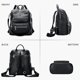 thumbnail image 3 of Women's mini backpack, faux leather shoulder bag with tassels, 3 of 5