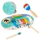 thumbnail image 1 of Juego de instrumentos musicales para niños, batería para niños y niñas, juguetes musicales de madera educativos modernos para preescolar con para, 1 of 9