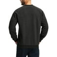 thumbnail image 4 of Fshiont Men's Fleece Sweatshirt Sherpa Lined Crewneck Basic Winter Thick Pullover Tops with Pocket Dark Gray S, 4 of 5