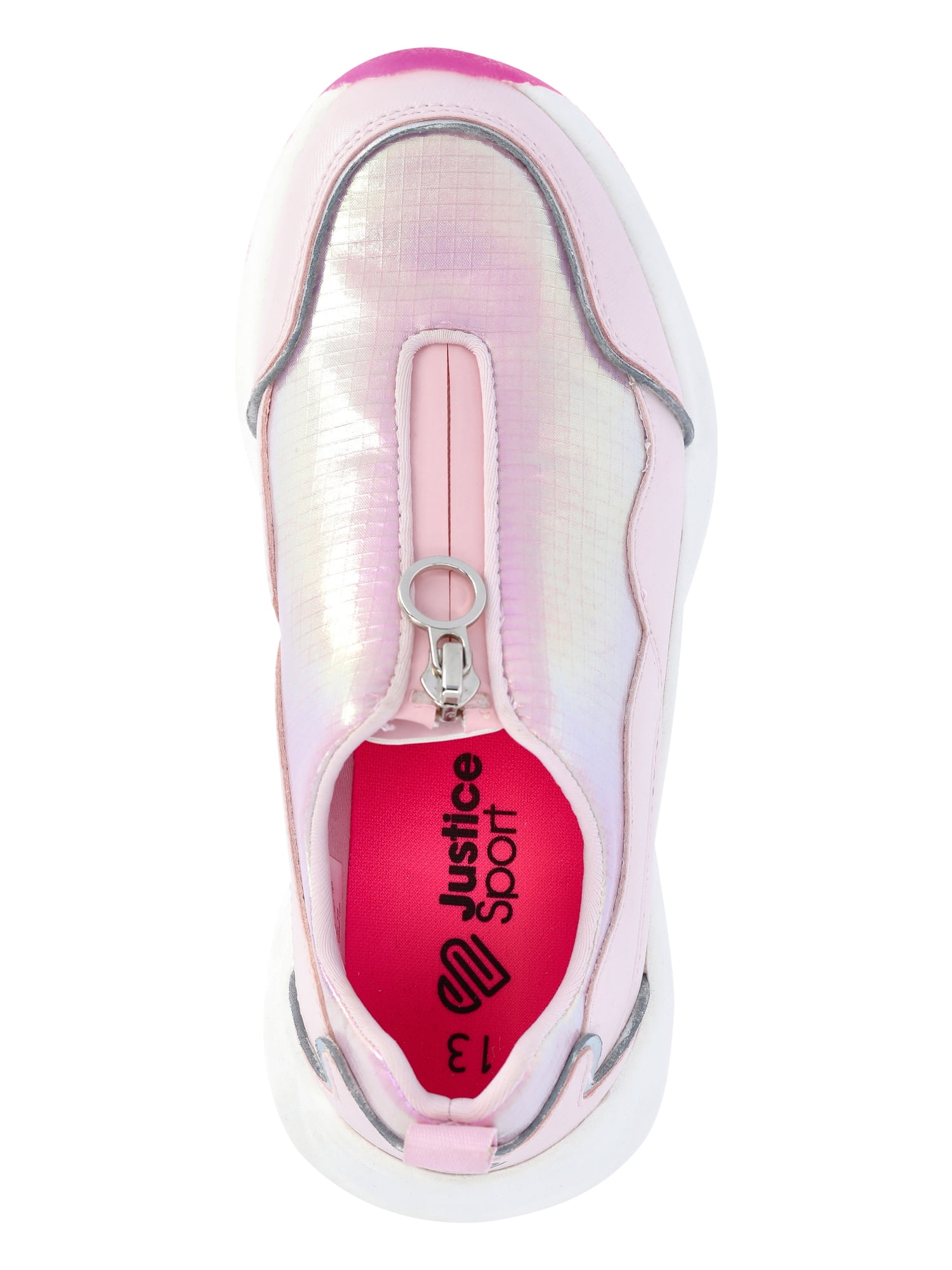 Justice Little and Big Girls Zip Sneakers