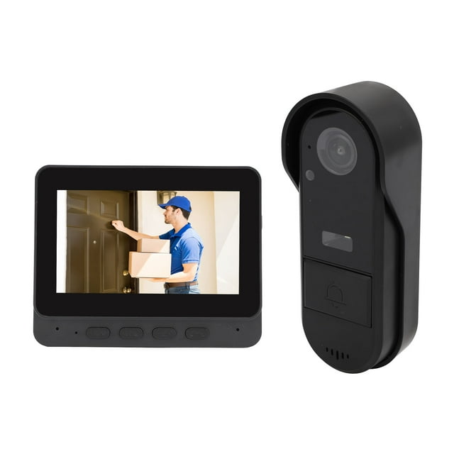 De Intercomunicador de Videos, Visón Nocturna 1080p 8mp Video Toilebell IP66 Impermeable para aparato