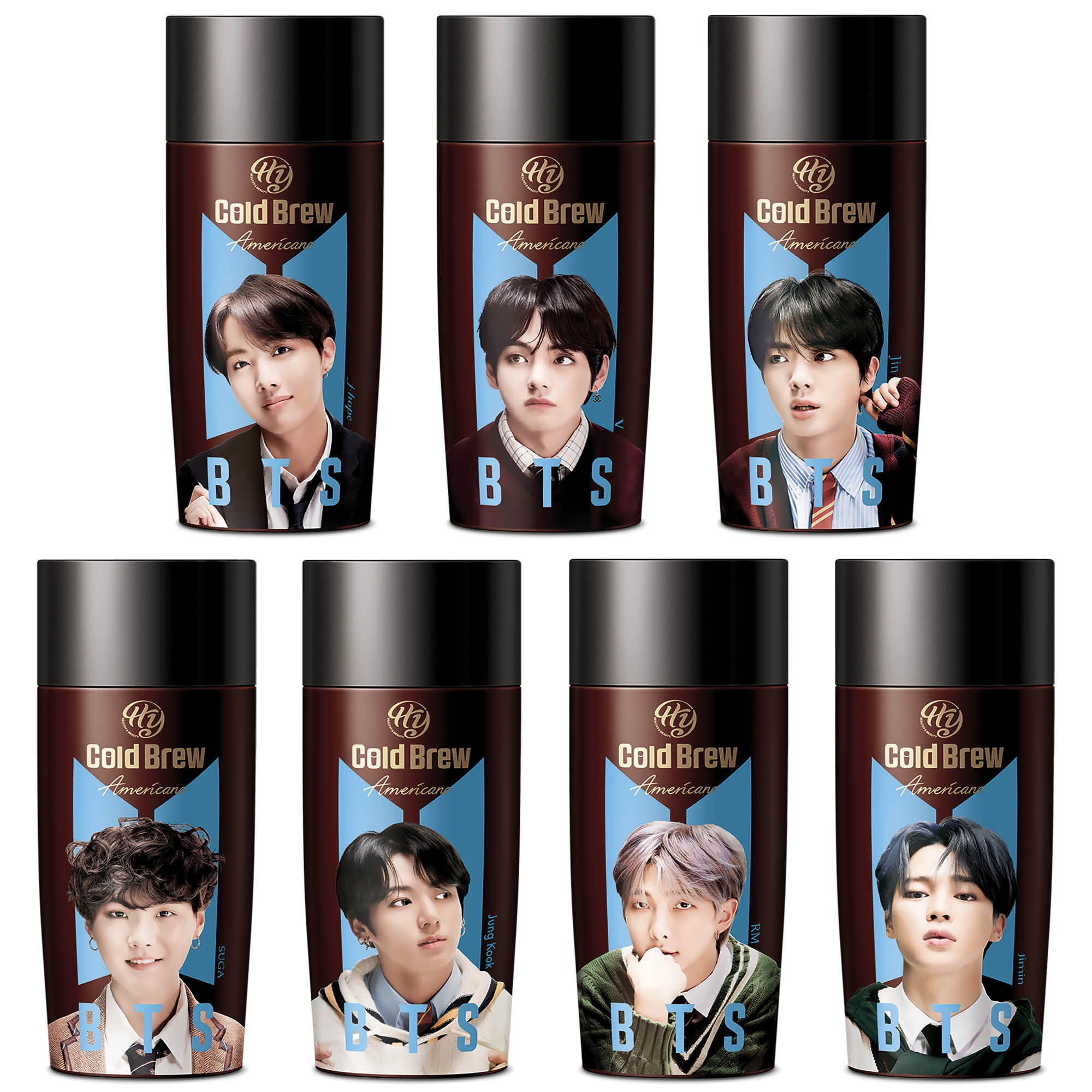 PALDO BTS BangTan Kpop Cold Brew Americano Coffee Ready To Drink