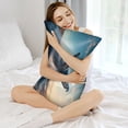 thumbnail image 3 of Bingfone Dancing Whale Satin Pillowcase for Hair - Standard Size with Zipper Silky & Soft Pillow Covers,20x30 Inches, 3 of 6
