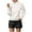 White, variant on BXINGOHAI Women's 2024 Fall Turtleneck Sweaters Trendy Loose Long Sleeve Knit Pullover Solid Trendy Jumper Tops Outdoor Loungewear Sweater Today Gray,M