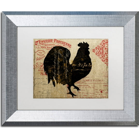 Trademark Fine Art "Paris Farms IV" Canvas Art by Color Bakery, White Matte, Silver Frame