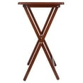 thumbnail image 5 of Winsome Alex 2-Piece Single Foldable Snack Tables, Walnut Finish, 5 of 5