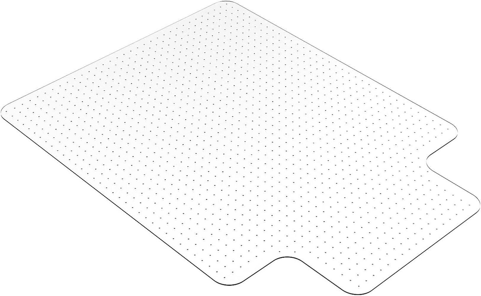 Scheam Clear Chair Mat with Lip for LowMedium Pile Carpet Floors