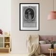 thumbnail image 3 of Historic Framed Print, Georges Washington Equer. général en chef de l'armée Anglo-Amériquaine, nom̄é dictateur par le congrès en Fe, 17-7/8" x 21-7/8", 3 of 9