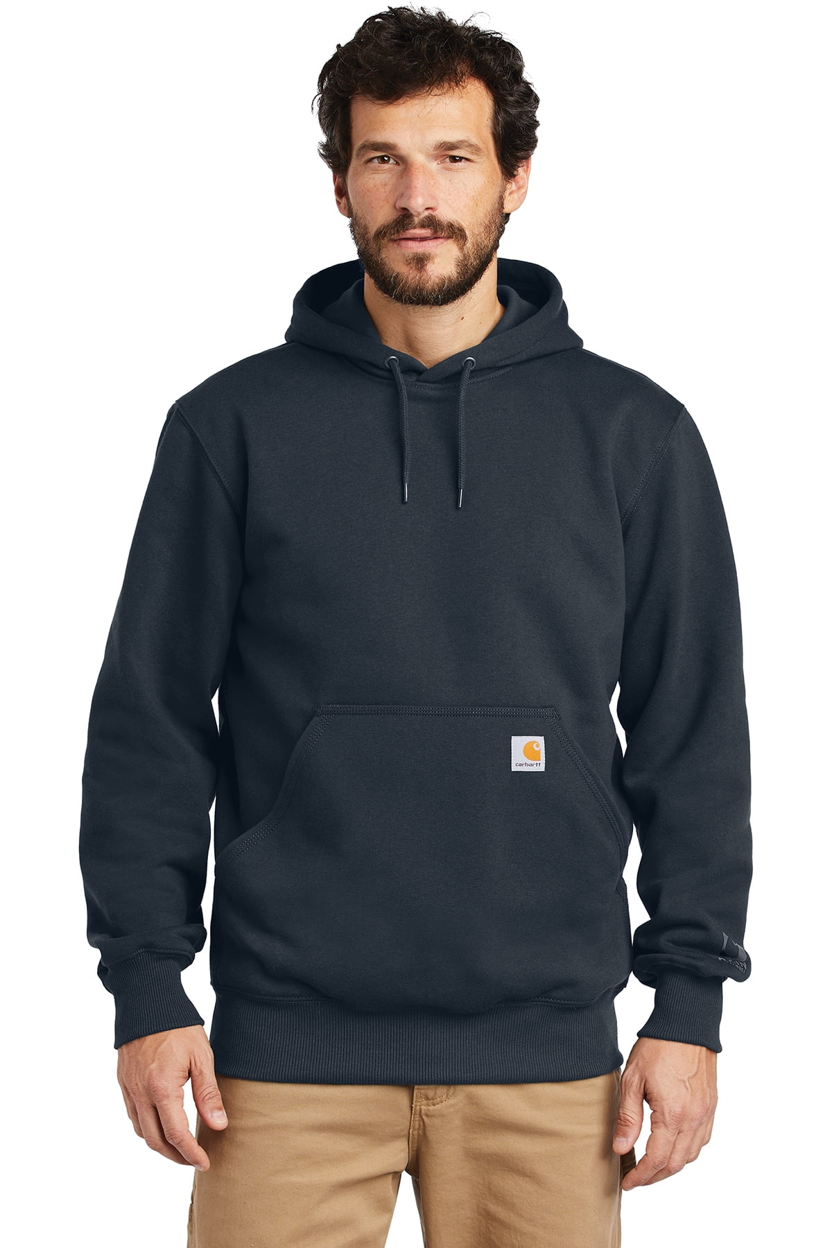 Carhartt Men's Size Rain-Defender Paxton Heavyweight Hooded Sweatshirt-Tall X-Large New Navy