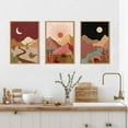 thumbnail image 3 of Modern Boho Framed Canvas Wall Art Set Colorful Moon and Sun Desert Art Painting Nature Southwest Landscapes Artwork,Rustic Mountain Wall Decor for Living Room,Bedroom,Office-16''x24''x3, 3 of 6