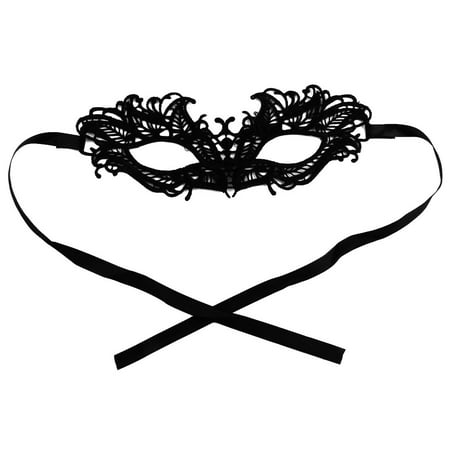 Women Sexy Masquerade Costume Halloween Fancy Party Eyemask Lace Eye Mask Black