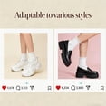thumbnail image 5 of Lanola Ruffle Socks Womens 6 Pairs，Cute Ankle Lettuce Edge Frilly Crew Athletic Socks, 5 of 6
