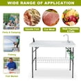 thumbnail image 5 of Avocahom Folding Fish Cleaning Table,Portable Sink with Faucet Drainage Hose Sprayer,Three Way Hose Connector, Outdoor Fillet Station with Knife Groove for Fishing, Camping, Hunting, Cutting,Black, 5 of 8