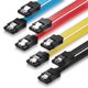 thumbnail image 1 of 4x Cable SATA 3 de 0,5 m para HDD SSD Cable de datos 6 GBit/s 2x Recto - Amarillo Rojo Azul Negro ACTIVE  Biensenido a ACTIVE, 1 of 5