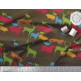 thumbnail image 3 of Soimoi Poly Georgette Fabric Birds & Animals Hand Drawn Print Fabric by the Yard 42 Inch Wide, 3 of 3