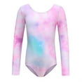 thumbnail image 1 of Kid Girls Long Sleeve Gymnastics Leotard Shiny Ballet Dance One Piece Outfit for 5-13 Years, 1 of 4