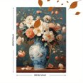 thumbnail image 3 of Qisvanset 12x16 Inch 2D Flat Framed Canvas Art, Matthew Vintage Flower Vase Bible Verse Faith Religious Wall Art Gift, 3 of 5