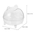 thumbnail image 2 of OULII 1Pcs Recycle Bin With Lid Mini Size Space-saving For Hotel And Dormitory, 2 of 8